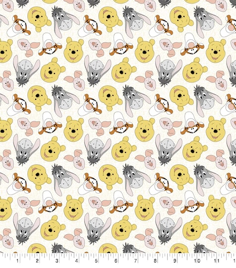 Disney Pooh & Friends Tossed Cotton Fabric